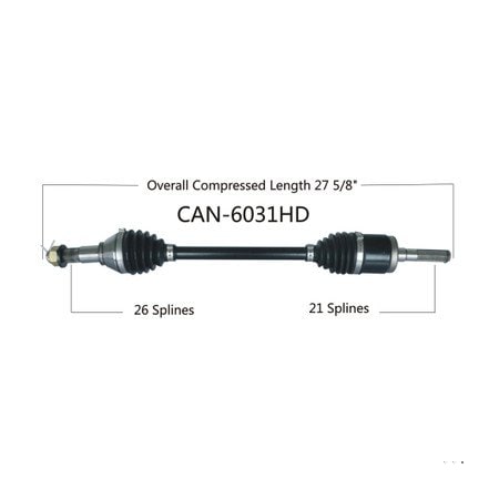 Wide Open Heavy Duty CV Axle for CAN AM HD FRONT RIGHT MAVERICK 1000R/XC/XXC CAN-6031HD